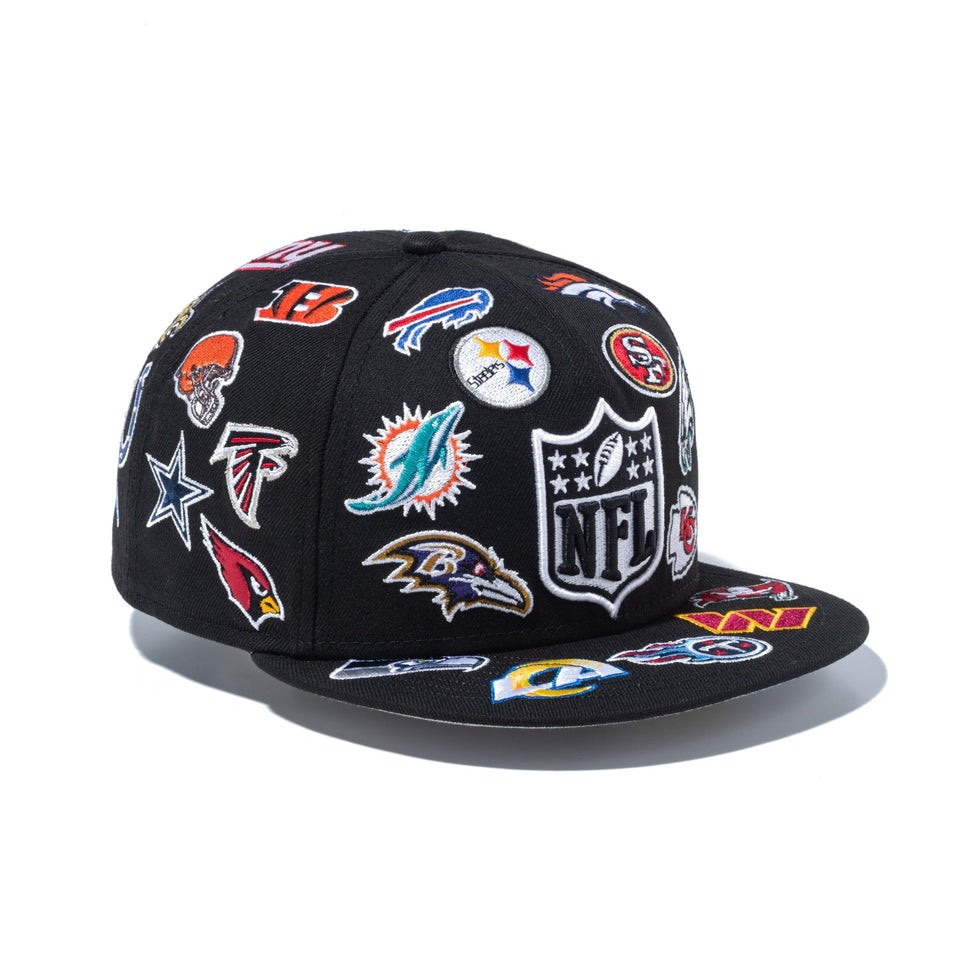 59FIFTY Logo Scramble NFL オールオーバー ブラック - 14734034 - 700 | NEW ERA ニューエラ公式オンラインストア
