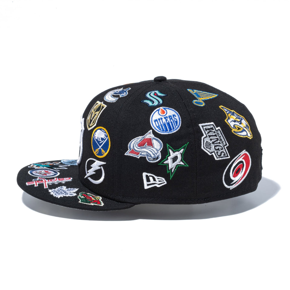 59FIFTY Logo Scramble NHL オールオーバー ブラック - 14734033 - 700 | NEW ERA ニューエラ公式オンラインストア