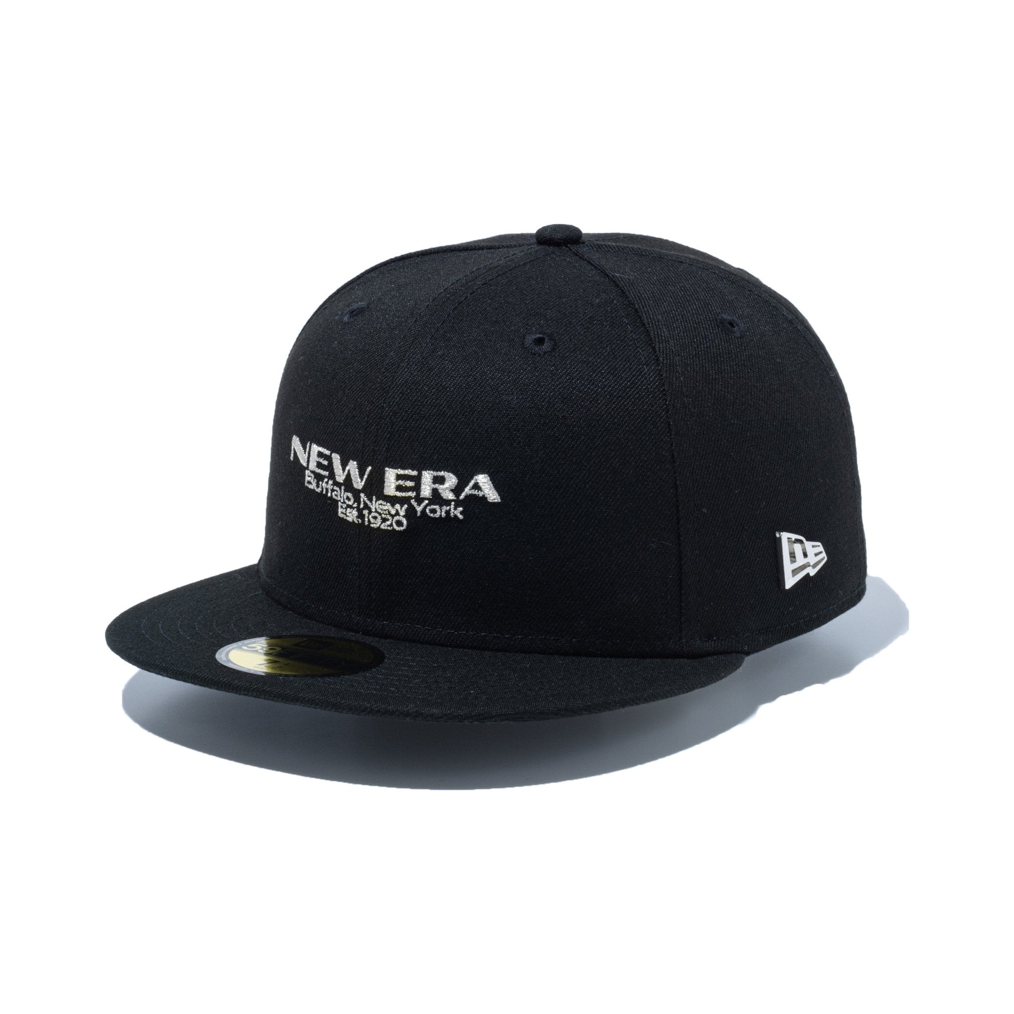 最旬トレンドパンツ 59FIFTY Metal Flag シルバーメタルピン ブラック | ニューエラオンラインストア 帽子