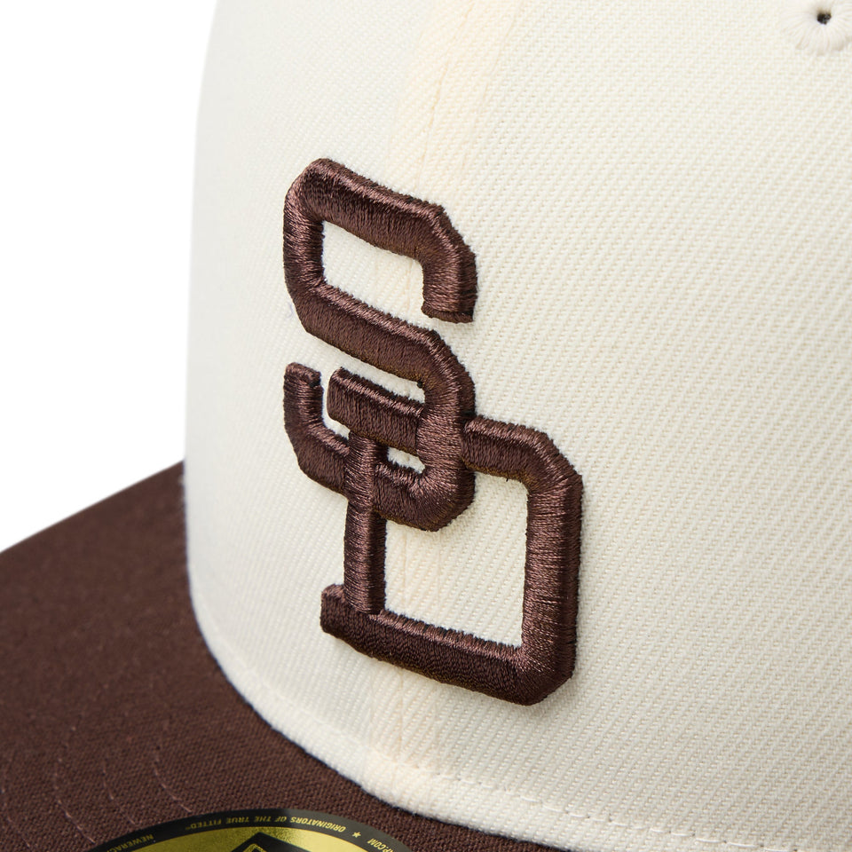 59FIFTY MLB 2 - Tone サンディエゴ・パドレス クーパーズタウン ワインコルク バーントウッドバイザー - 14668158 - 700 | NEW ERA ニューエラ公式オンラインストア