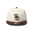 59FIFTY MLB 2 - Tone サンディエゴ・パドレス クーパーズタウン ワインコルク バーントウッドバイザー - 14668158 - 700 | NEW ERA ニューエラ公式オンラインストア