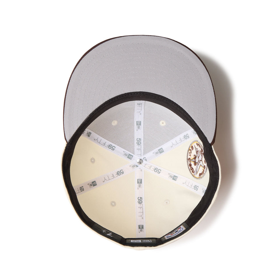 59FIFTY MLB 2 - Tone サンディエゴ・パドレス クーパーズタウン ワインコルク バーントウッドバイザー - 14668158 - 700 | NEW ERA ニューエラ公式オンラインストア