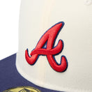 59FIFTY MLB 2 - Tone アトランタ・ブレーブス クーパーズタウン ワインコルク ライトネイビーバイザー - 14668161 - 700 | NEW ERA ニューエラ公式オンラインストア