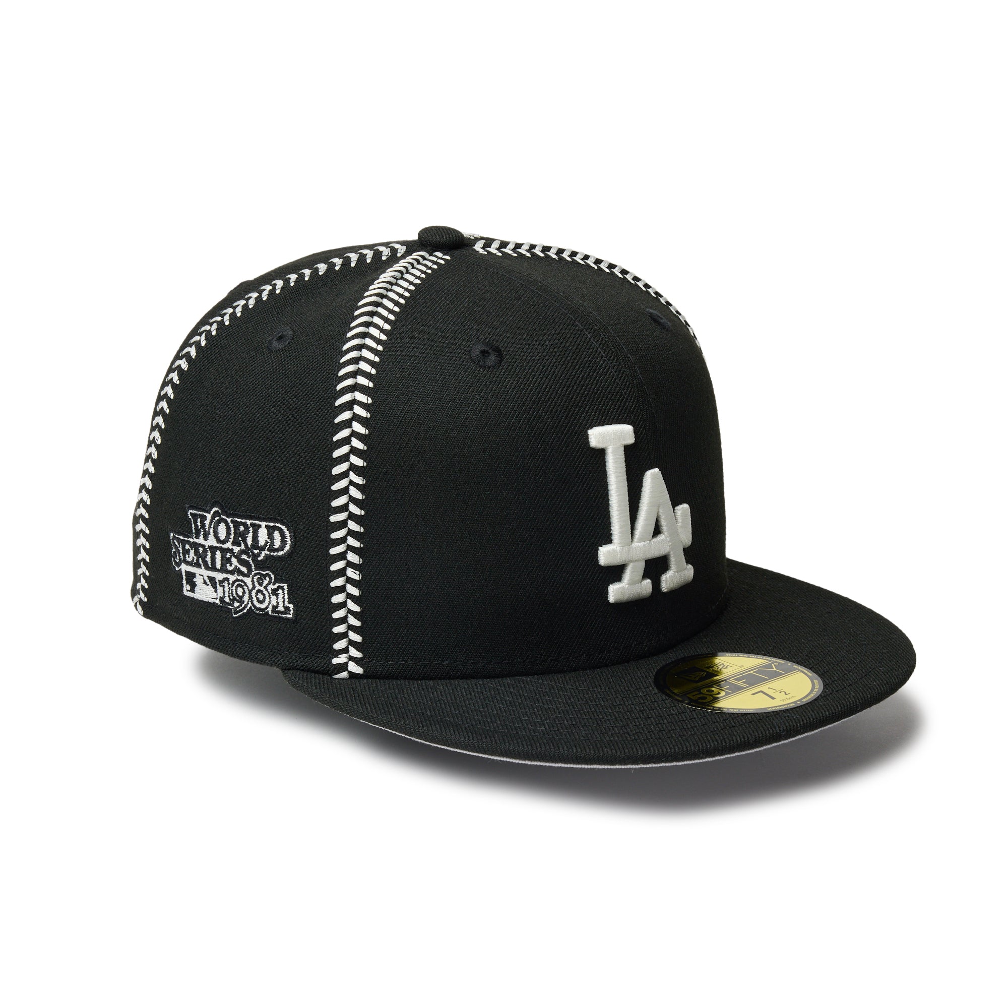 59FIFTY MLB Ball Stitch ロサンゼルス・ドジャース ブラック
