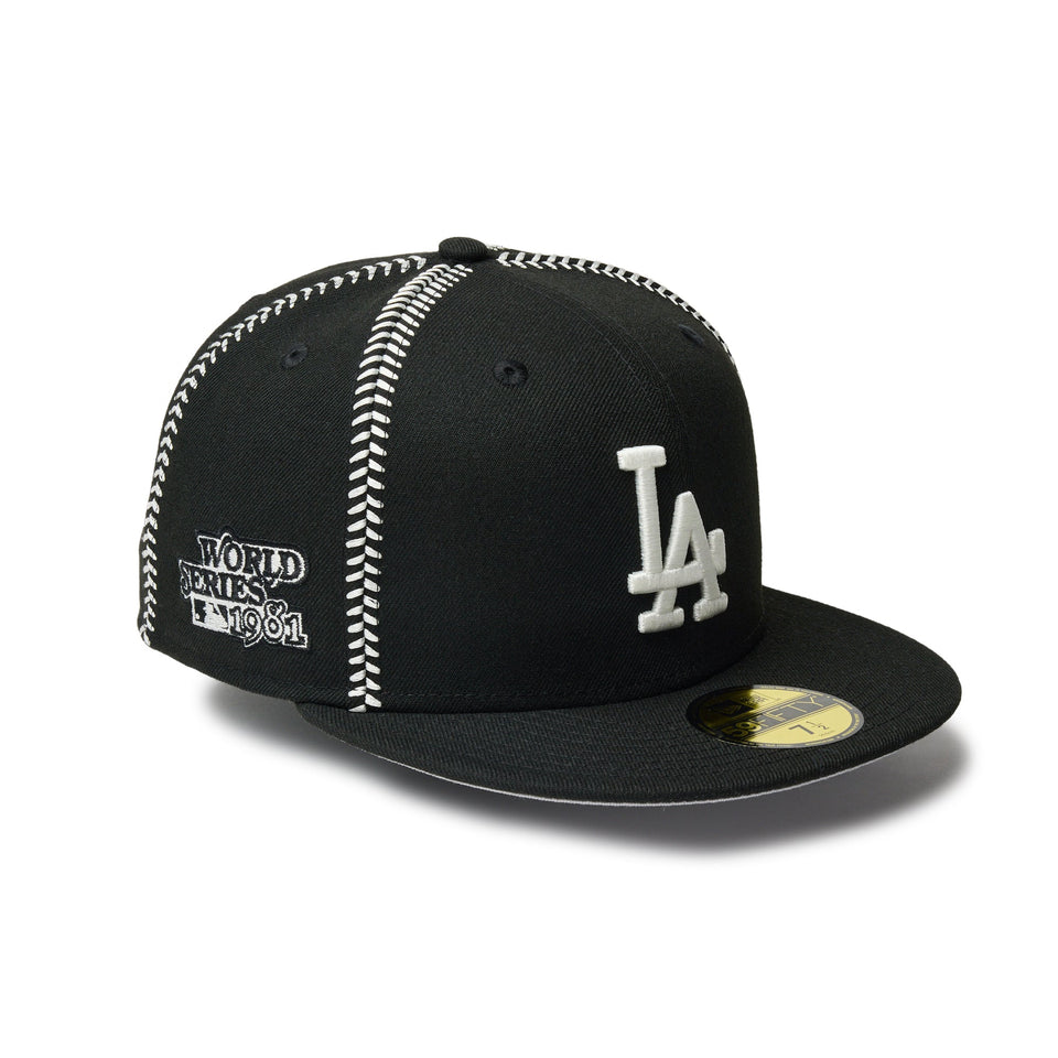 59FIFTY MLB Ball Stitch ロサンゼルス・ドジャース ブラック