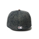 59FIFTY MLB Denim 2 - Tone サンディエゴ・パドレス ウォッシュド ブラックデニム バーントウッドバイザー - 14388866 - 700 | NEW ERA ニューエラ公式オンラインストア