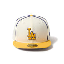 59FIFTY MLB Piping 2Tone ロサンゼルス・ドジャース クローム/Aゴールド - 14668149 - 700 | NEW ERA ニューエラ公式オンラインストア