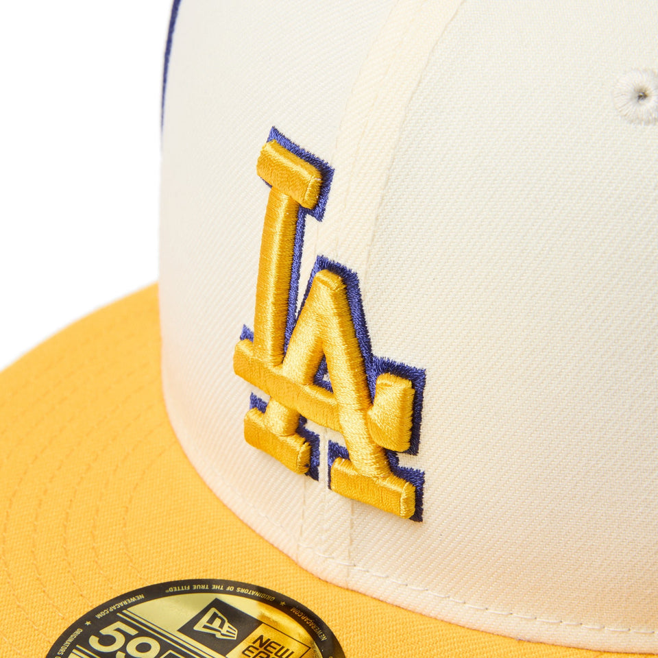 59FIFTY MLB Piping 2Tone ロサンゼルス・ドジャース クローム/Aゴールド - 14668149 - 700 | NEW ERA ニューエラ公式オンラインストア