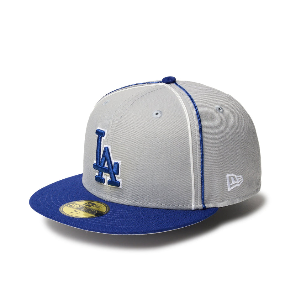 59FIFTY MLB Taping ロサンゼルス・ドジャース グレー ダークロイヤル 