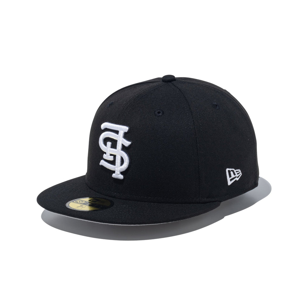 【メーカー直売】の商品をすべて 59FIFTY ブラック セントルイス・カージナルス Down Upside MLB 帽子