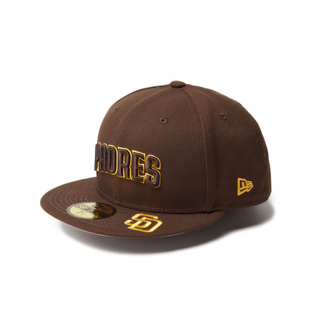 59FIFTY MLB Visor Logo サンディエゴ・パドレス ウォルナット