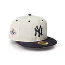 59FIFTY MLB Wool Visor ニューヨーク・ヤンキース クローム ネイビーバイザー - 14307678 - 700 | NEW ERA ニューエラ公式オンラインストア