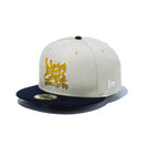 59FIFTY NEW ERA Script Logo ストーン ネイビーバイザー - 14520625 - 700 | NEW ERA ニューエラ公式オンラインストア