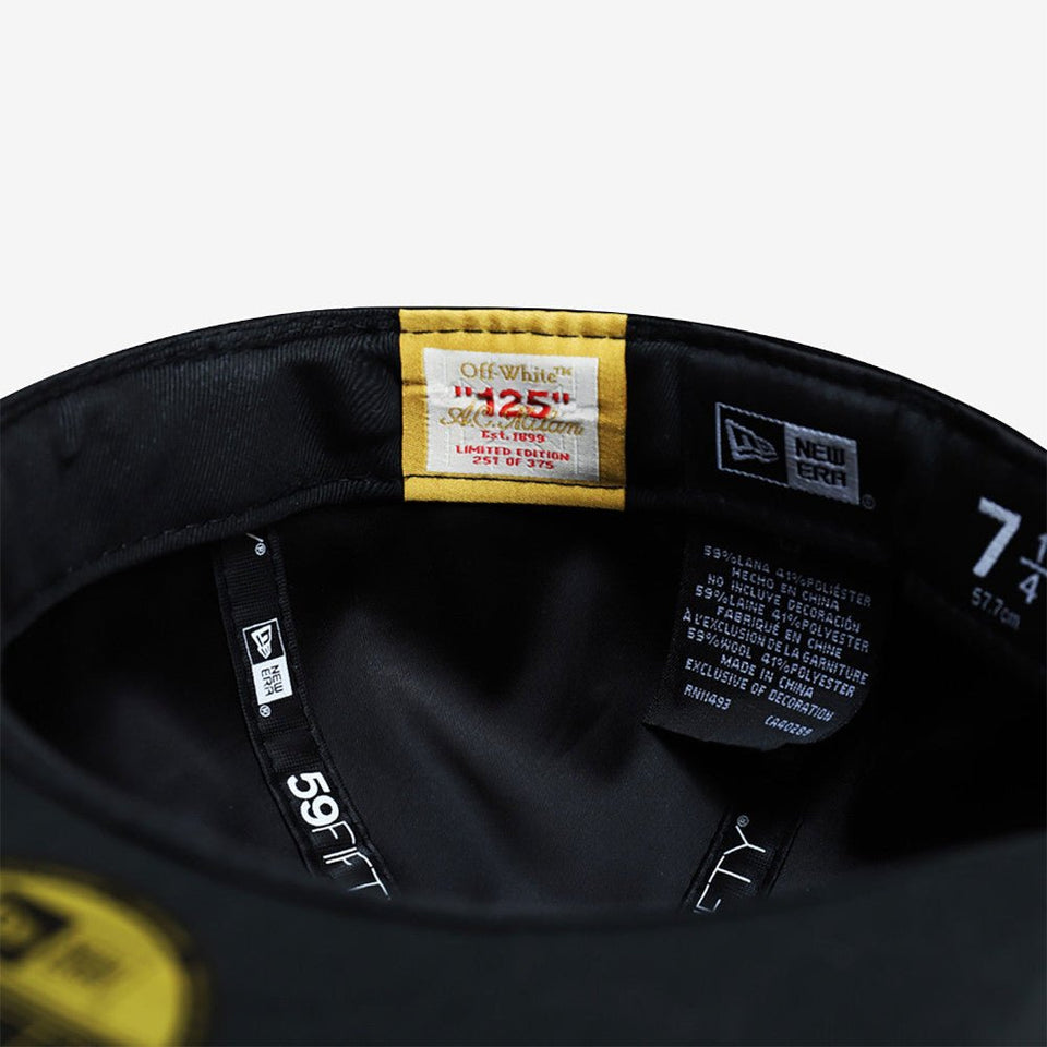 59FIFTY Off - White x AC Milan 2024 オフホワイト AC ミラン ブラック × レッド - 14414378 - 700 | NEW ERA ニューエラ公式オンラインストア