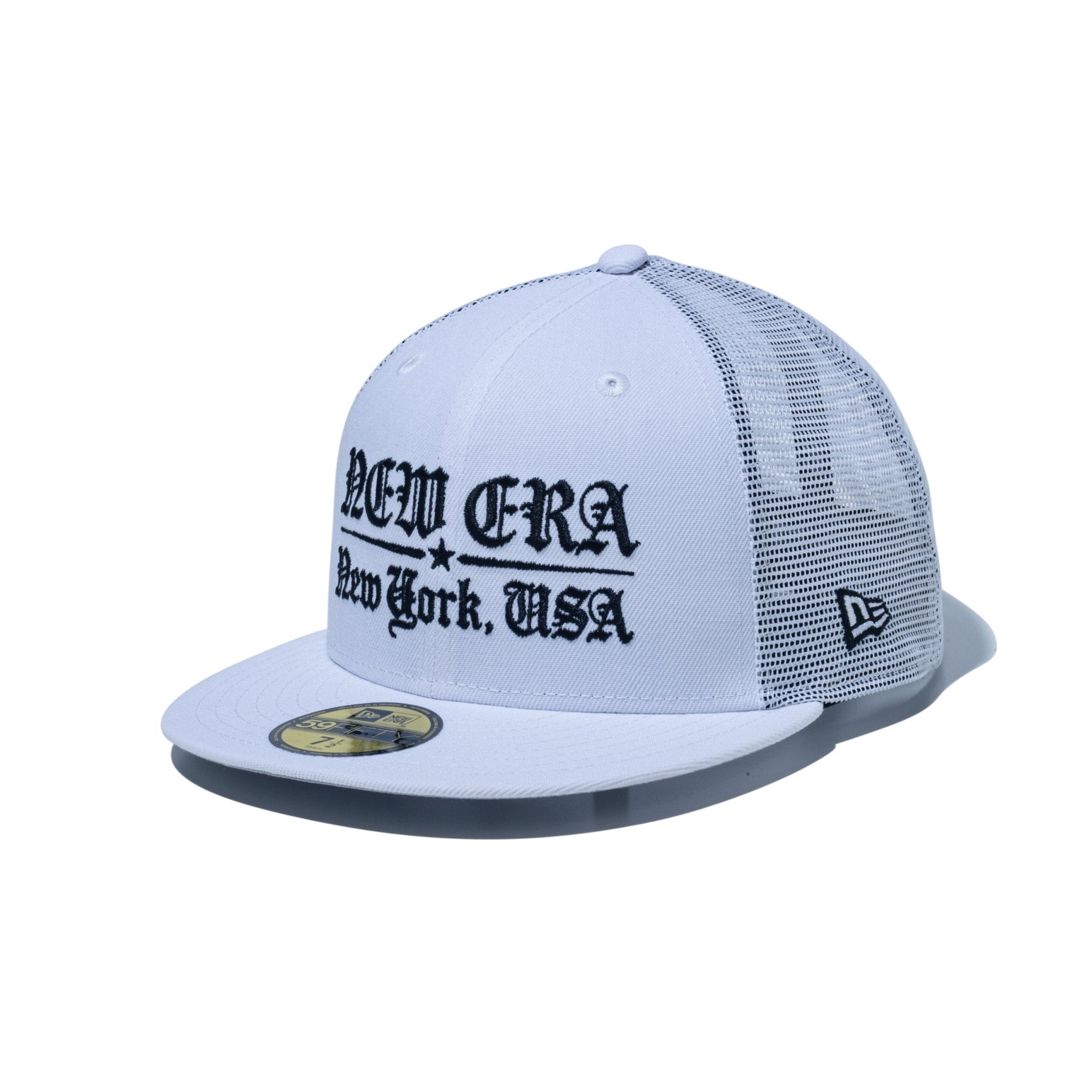 NEWERA ニューエラ キャップ デコ ホワイト 帽子 白 GDRdeco 59FIFTY トラッカー Old English ホワイト | ニューエラ