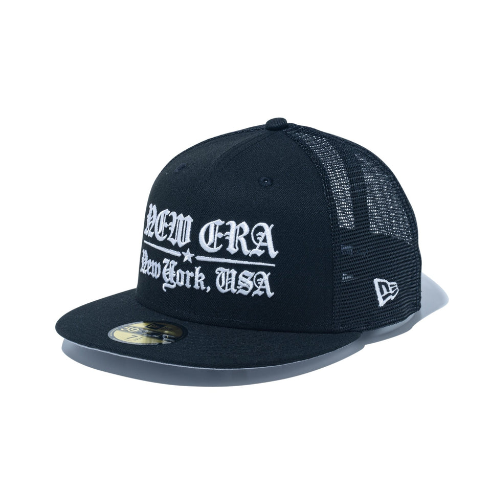 59FIFTY トラッカー Old English ブラック | ニューエラ