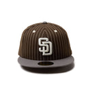 59FIFTY Pinstripe サンディエゴ・パドレス ウォルナット ピューターバイザー - 14307664 - 700 | NEW ERA ニューエラ公式オンラインストア