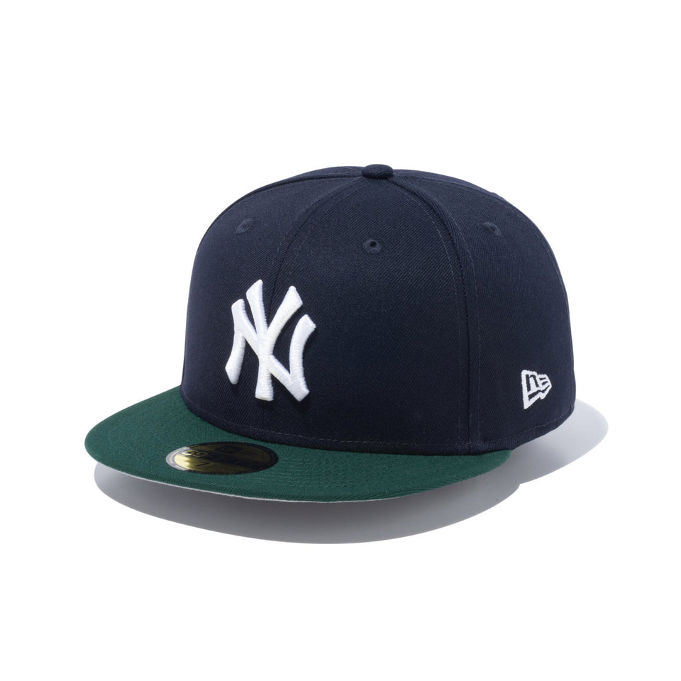 59FIFTY Powered by GORO NAKATSUGAWA（min-nano）ニューヨーク・ヤンキース ネイビー ダークグリーンバイザー - 14124656-700 | NEW ERA ニューエラ公式オンラインストア