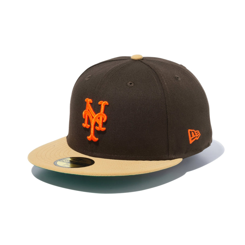 59FIFTY Powered by GORO NAKATSUGAWA（min-nano）ニューヨーク・メッツ ブラウンスウェード ブロンズバイザー - 14124658-700 | NEW ERA ニューエラ公式オンラインストア