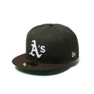 59FIFTY Powered by GORO NAKATSUGAWA（min - nano）オークランド・アスレチックス ダークシーウィード ブラウンバイザー - 14346955 - 700 | NEW ERA ニューエラ公式オンラインストア
