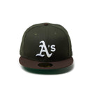 59FIFTY Powered by GORO NAKATSUGAWA（min - nano）オークランド・アスレチックス ダークシーウィード ブラウンバイザー - 14346955 - 700 | NEW ERA ニューエラ公式オンラインストア