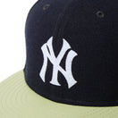 59FIFTY Powered by GORO NAKATSUGAWA（MIN - NANO） ニューヨーク・ヤンキース メルトン ネイビー ライトグリーンバイザー - 14703383 - 700 | NEW ERA ニューエラ公式オンラインストア