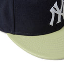 59FIFTY Powered by GORO NAKATSUGAWA（MIN - NANO） ニューヨーク・ヤンキース メルトン ネイビー ライトグリーンバイザー - 14703383 - 700 | NEW ERA ニューエラ公式オンラインストア
