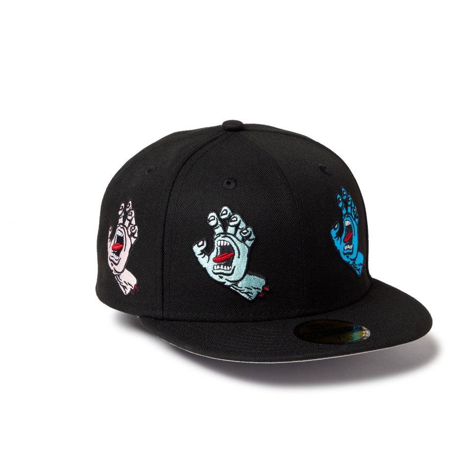 59FIFTY SANTA CRUZ オールオーバー スクリーミングハンド ブラック - 14384270 - 700 | NEW ERA ニューエラ公式オンラインストア