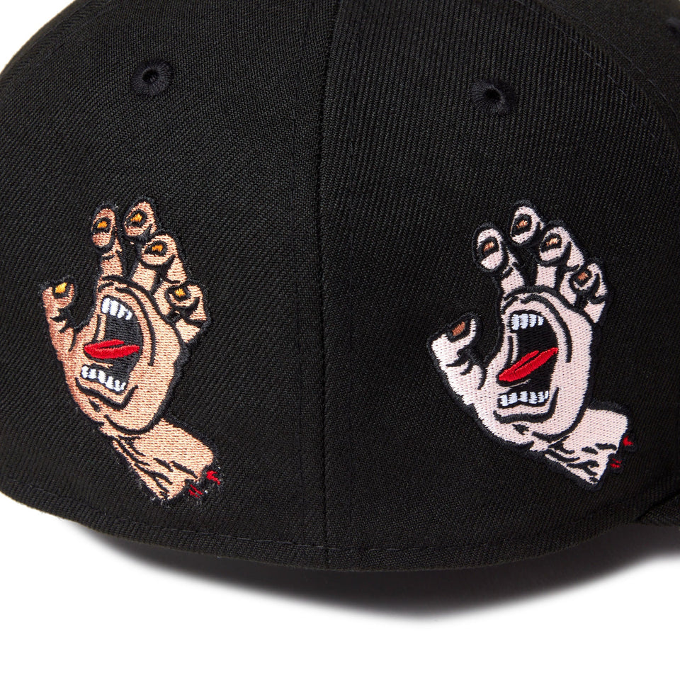 59FIFTY SANTA CRUZ オールオーバー スクリーミングハンド ブラック - 14384270 - 700 | NEW ERA ニューエラ公式オンラインストア