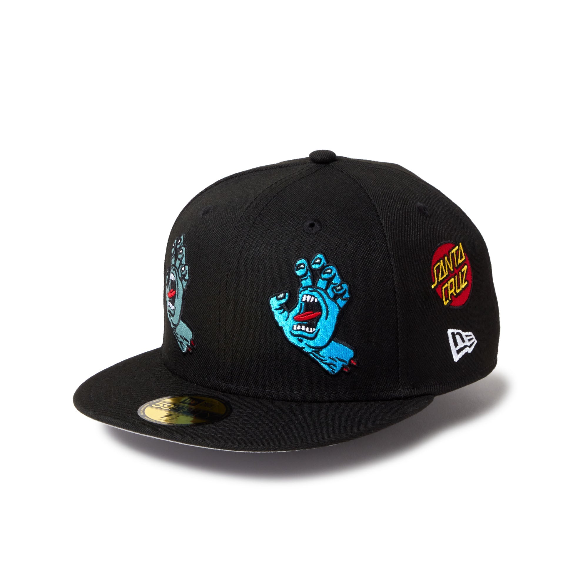 S*で様 サンタクルーズ　SANTA CRUZ スクリーミングハンド 黒　S s 59FIFTY SANTA CRUZ オールオーバー スクリーミングハンド