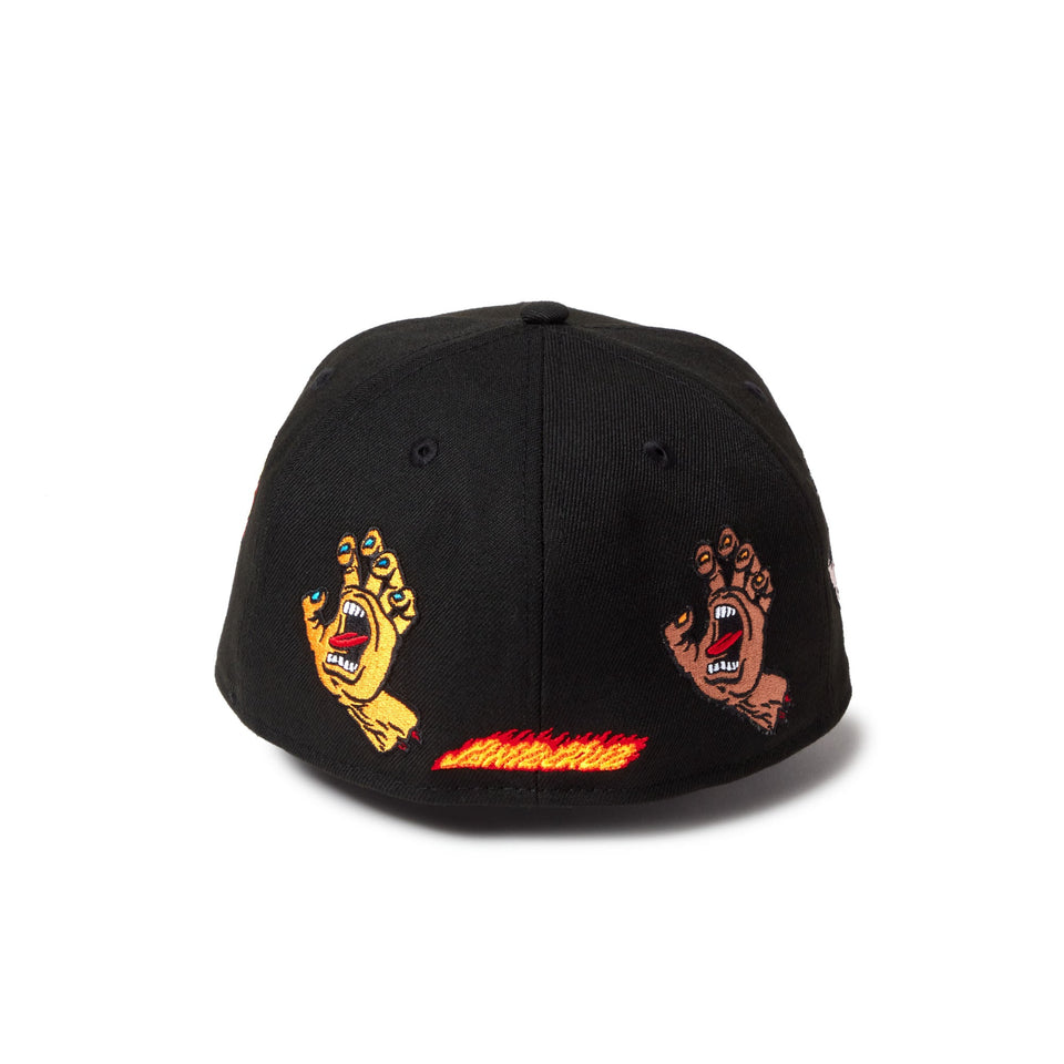 59FIFTY SANTA CRUZ オールオーバー スクリーミングハンド ブラック - 14384270 - 700 | NEW ERA ニューエラ公式オンラインストア
