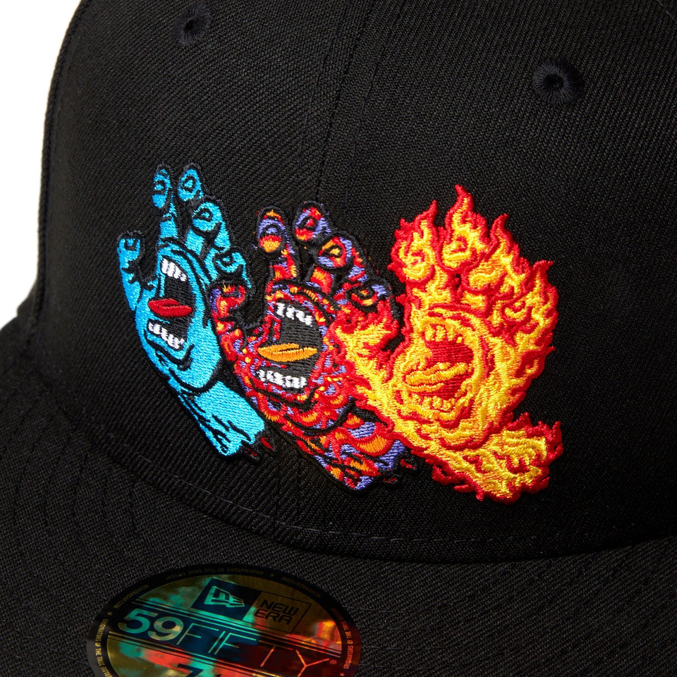 59FIFTY SANTA CRUZ 3スクリーミングハンド ブラック - 14384271 - 700 | NEW ERA ニューエラ公式オンラインストア
