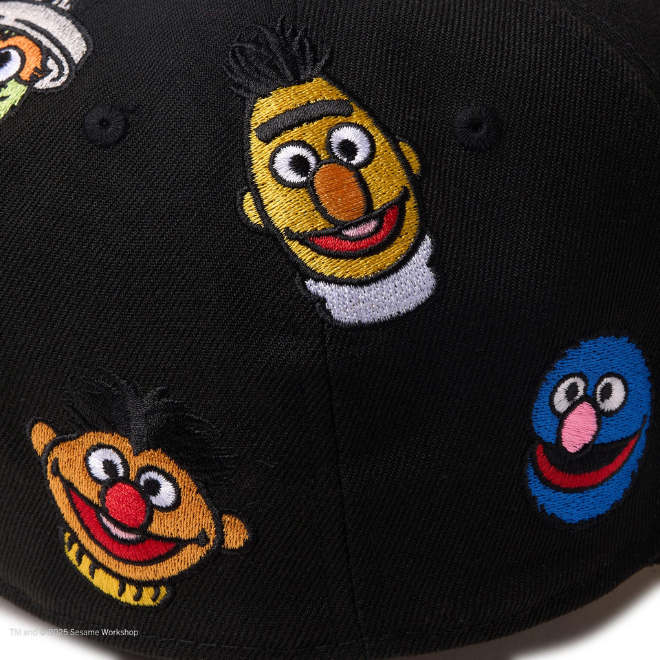 59FIFTY SESAME STREET セサミストリート オールオーバー ブラック - 14682620 - 700 | NEW ERA ニューエラ公式オンラインストア