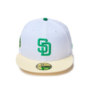 59FIFTY Shaved Ice サンディエゴ・パドレス ホワイト/クロームホワイト - 14388824 - 700 | NEW ERA ニューエラ公式オンラインストア