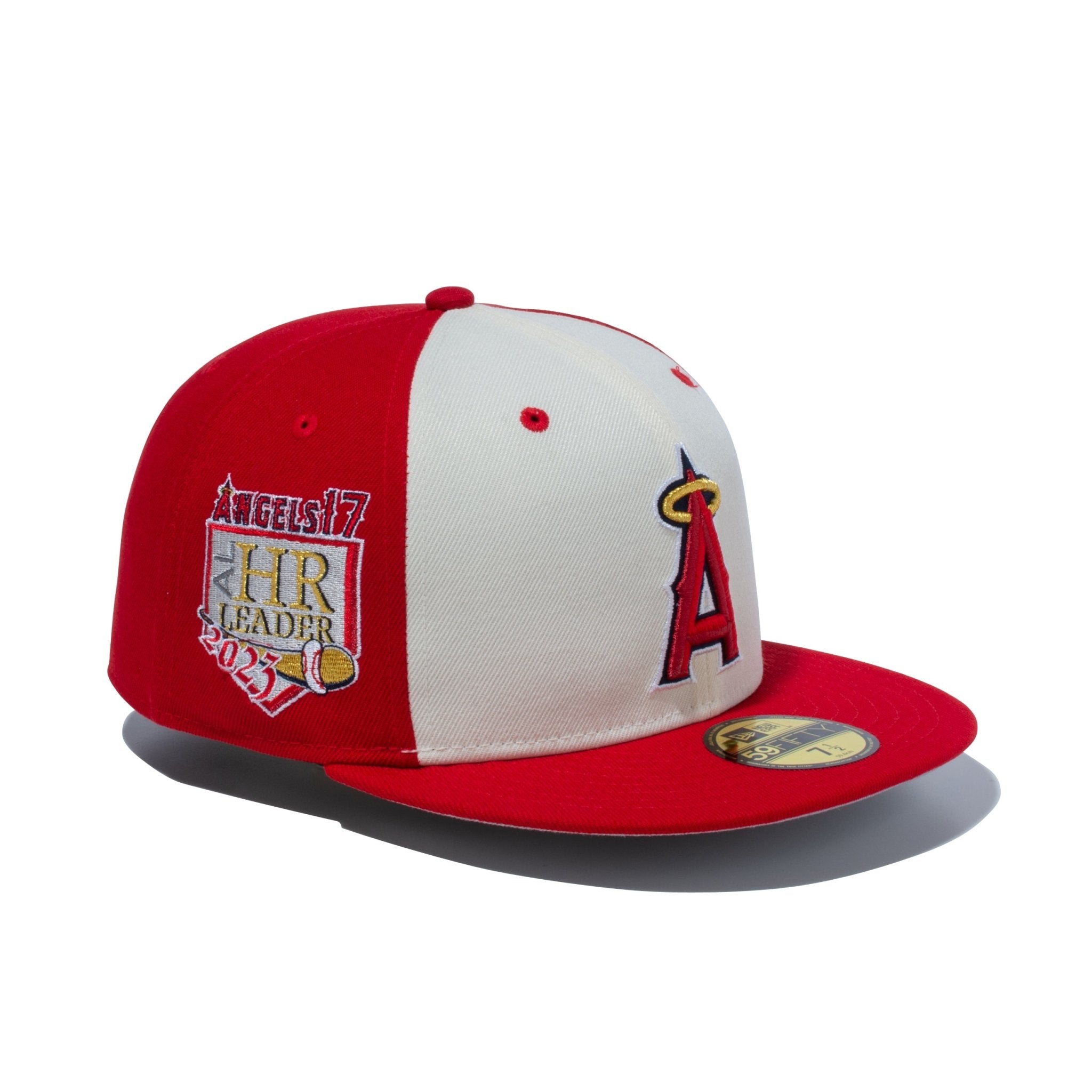 59FIFTY Shohei Ohtani American League MVP & Home Runs Leaders ロサンゼルス・エンゼルス  HRパッチ スカーレット / クロームホワイト