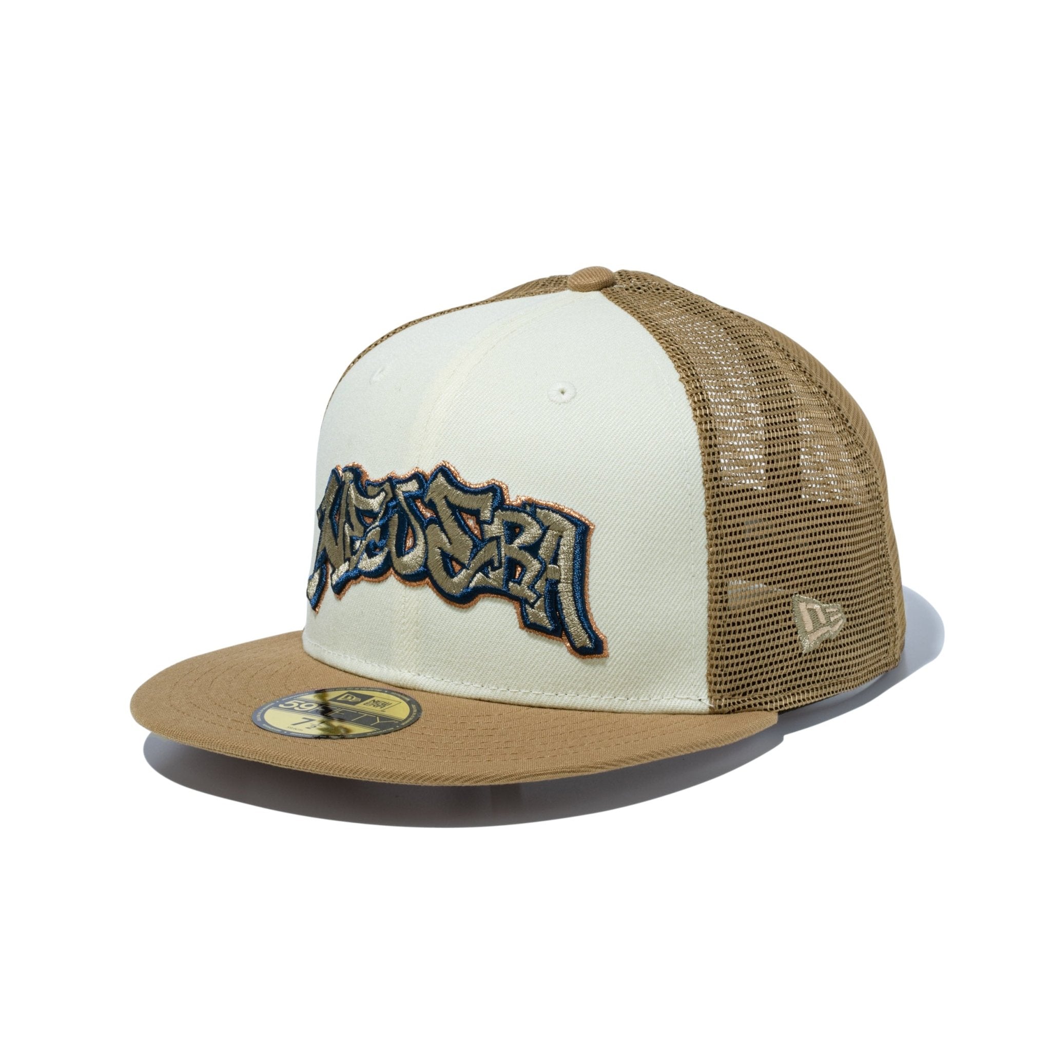 59FIFTY トラッカー Throw up Logo クローム/カーキ
