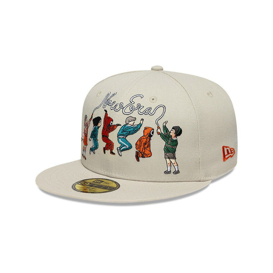 ◆ NEW ERA × イカゲーム ◆ 縄跳び刺繍 59FIFTY フィッテド ◆ 59FIFTY NETFLIX イカゲーム ブラック | ニューエラオンラインストア