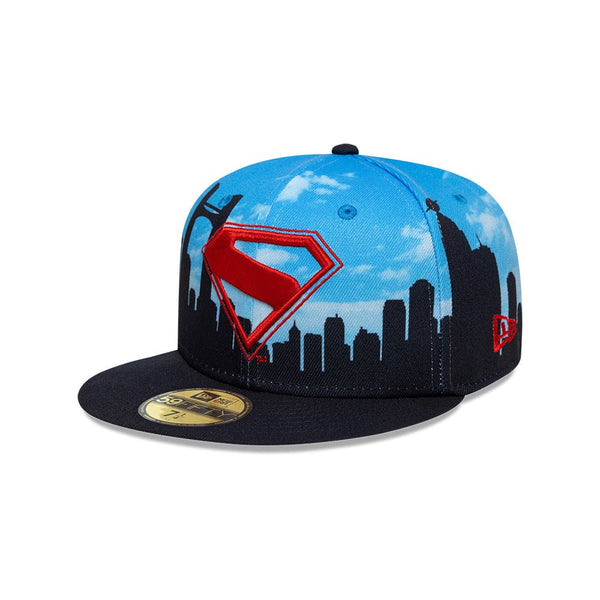 激レア【ニューエラ×スーパーマン】限定コラボ バイカラー キャップ 黒×赤 59fifty-superman-14724742-700-