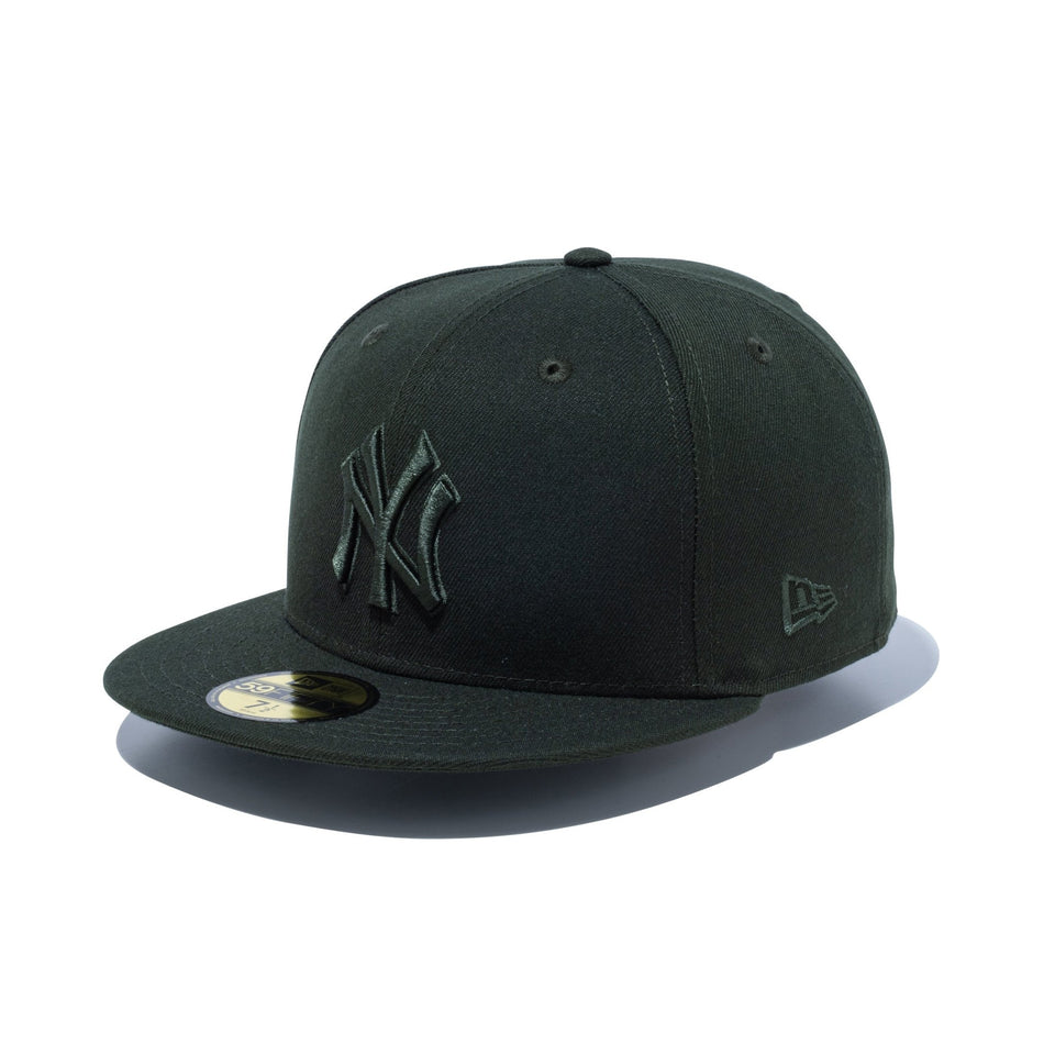 59FIFTY Tonal Logo ニューヨーク・ヤンキース ダークシーウィード - 14334341-700 | NEW ERA ニューエラ公式オンラインストア