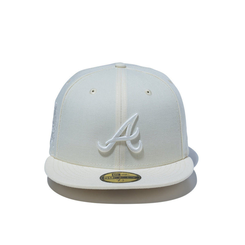 59FIFTY Tonal Logo アトランタ・ブレーブス クーパーズタウン クロームホワイト - 14334352-700 | NEW ERA ニューエラ公式オンラインストア