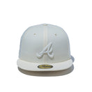 59FIFTY Tonal Logo アトランタ・ブレーブス クーパーズタウン クロームホワイト - 14334352-700 | NEW ERA ニューエラ公式オンラインストア