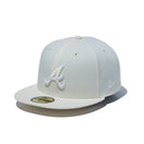59FIFTY Tonal Logo アトランタ・ブレーブス クーパーズタウン クロームホワイト - 14334352-700 | NEW ERA ニューエラ公式オンラインストア