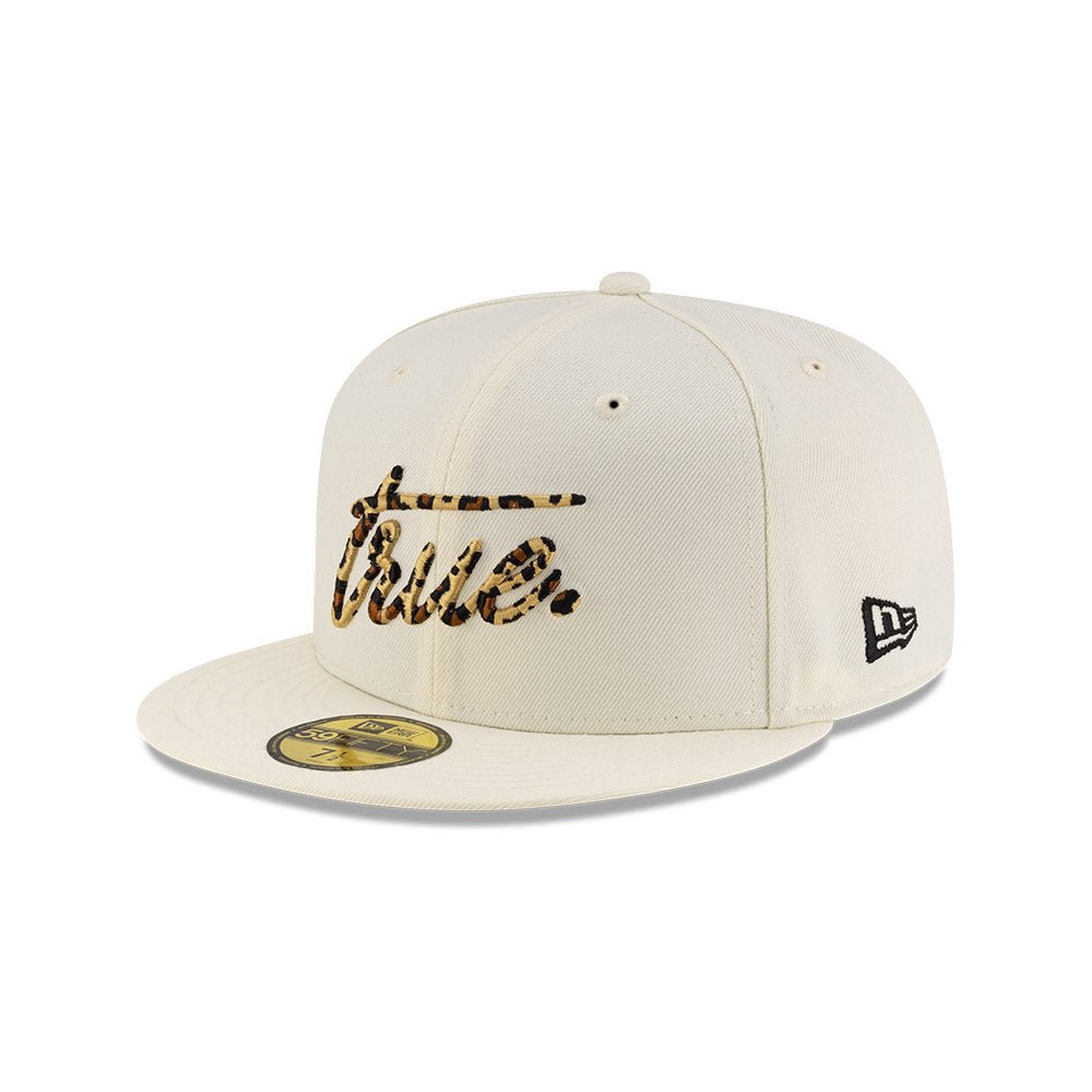 59FIFTY TRUE クロームホワイト レオパードアンダーバイザー