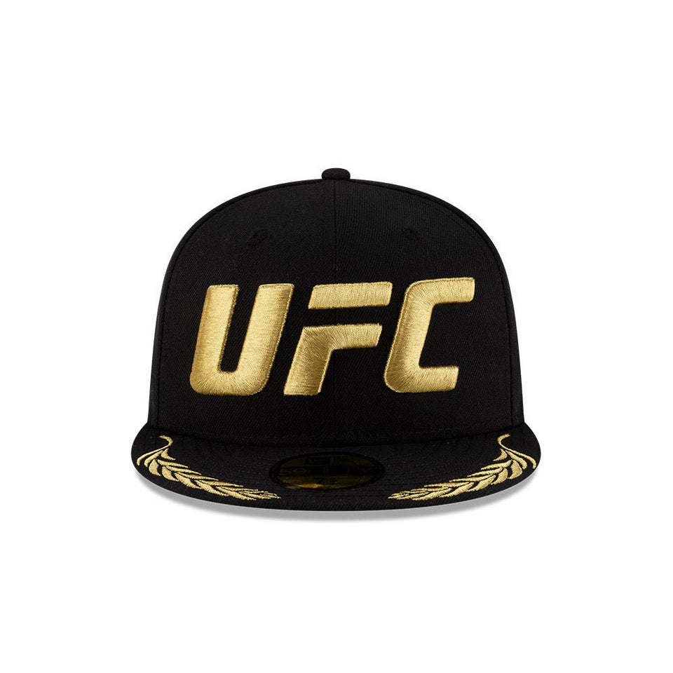 送料無料 いつまで 59FIFTY ニューエラオンラインストア | ゴールド × ブラック UFC 帽子