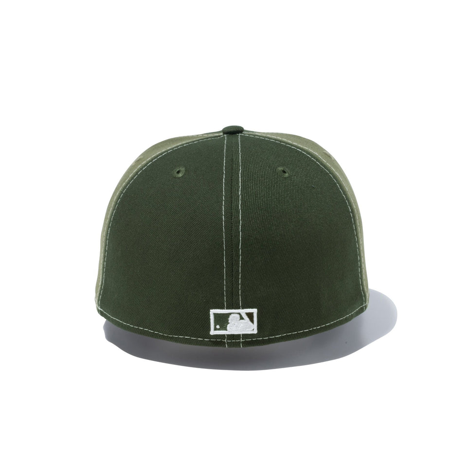 59FIFTY White Stitches シカゴ・カブス ダークシーウッド/ニューオリーブ - 14109913-700 | NEW ERA ニューエラ公式オンラインストア