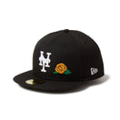 59FIFTY With Rose ニューヨーク・メッツ ブラック - 14668145-700 | NEW ERA ニューエラ公式オンラインストア