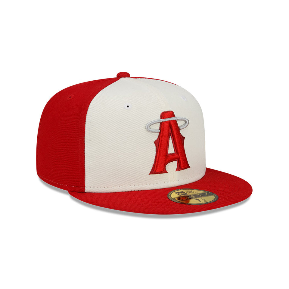 59FIFTY オンフィールド MLB City Connect ロサンゼルス・エンゼルス クロームホワイト レッドバイザー