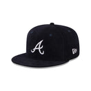 59FIFTY Throwback Corduroy コーデュロイ アトランタ・ブレーブス コーデュロイ ネイビー グレーアンダーバイザー