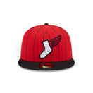 59FIFTY オンフィールド MLB City Connect シカゴ・ホワイトソックス レッド ブラックバイザー