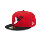 59FIFTY オンフィールド MLB City Connect シカゴ・ホワイトソックス レッド ブラックバイザー